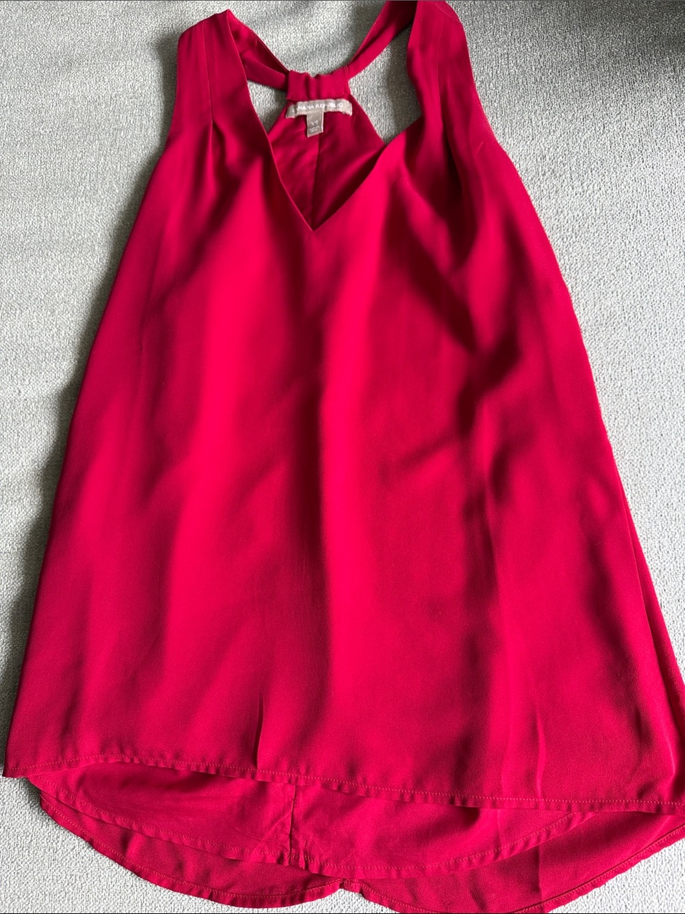 Banana Republic Red Sleeveless V-Neck Tank